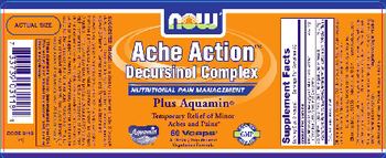 NOW Ache Action Decursinol Complex Plus Aquamin - supplement