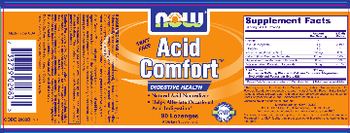 NOW Acid Comfort - supplement