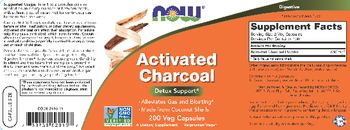 NOW Activated Charcoal - supplement