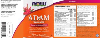 NOW Adam Capsules - supplement