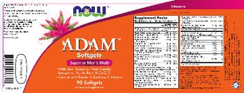 NOW Adam Softgels - supplement