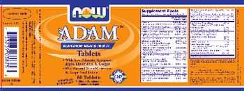 NOW Adam Tablets - supplement