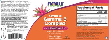 NOW Advanced Gamma E Complex - supplement