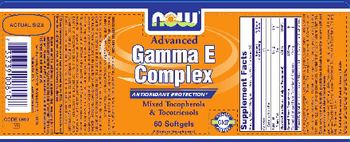 NOW Advanced Gamma E Complex - supplement