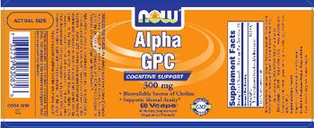 NOW Alpha GPC 300 mg - supplement