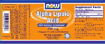 NOW Alpha Lipoic Acid 250 mg - supplement