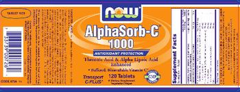 NOW AlphaSorb-C 1000 - these statements have not been evaluated by the food and drug administration this product is not int