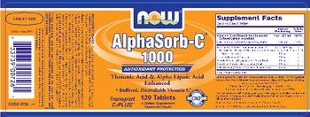 NOW AlphaSorb-C 1000 - supplement