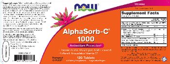 NOW AlphaSorb-C 1000 - supplement