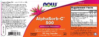 NOW AlphaSorb-C 500 - supplement