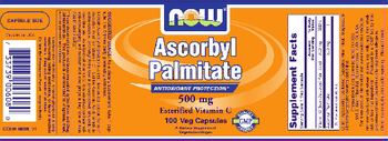 NOW Ascorbyl Palmitate 500 mg Esterfied Vitamin C - supplement