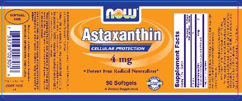 NOW Astaxanthin 4 mg - supplement