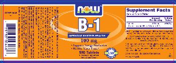 NOW B-1 100 mg - supplement