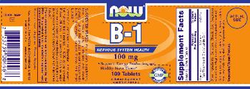 NOW B-1 100 mg - supplement