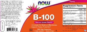 NOW B-100 - supplement