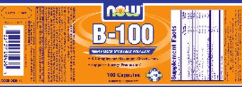 NOW B-100 - supplement