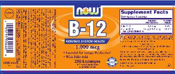 NOW B-12 1,000 mcg - supplement