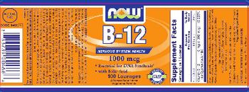 NOW B-12 1000 mcg - supplement