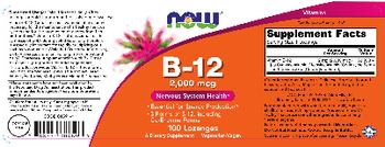 NOW B-12 2,000 mcg - supplement