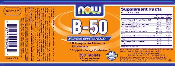 NOW B-50 - supplement