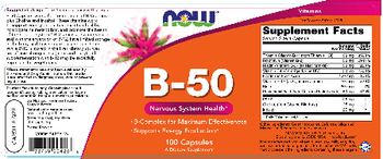 NOW B-50 - supplement