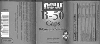 NOW B-50 Caps B-Complex Vitamins - supplement