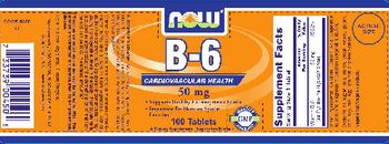 NOW B-6 50 mg - supplement
