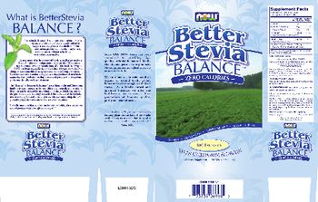 NOW Better Stevia Balance - supplement