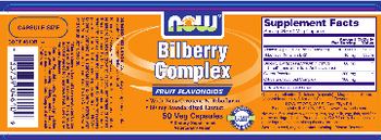 NOW Bilberry Complex - supplement