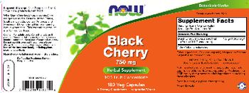 NOW Black Cherry 750 mg - herbal supplement