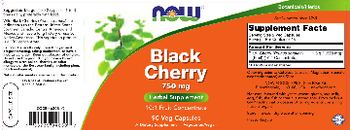 NOW Black Cherry 750 mg - supplement