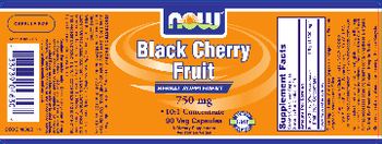 NOW Black Cherry Fruit 750 mg - herbal supplement