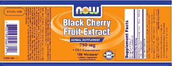 NOW Black Cherry Fruit Extract 750 mg - supplement