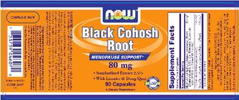 NOW Black Cohosh Root 80 mg - supplement