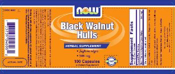 NOW Black Walnut Hulls 500 mg - supplement