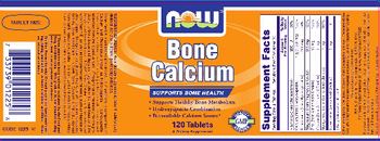 NOW Bone Calcium - supplement