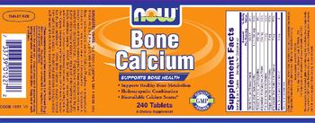 NOW Bone Calcium - supplement