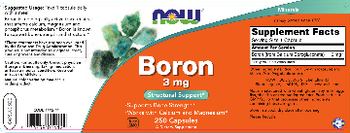 NOW Boron 3 mg - supplement