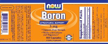 NOW Boron 3 mg - supplement