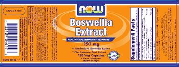 NOW Boswellia Extract 250 mg - supplement