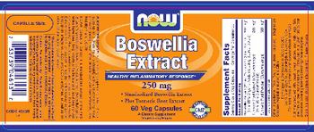 NOW Boswellia Extract 250 mg - supplement