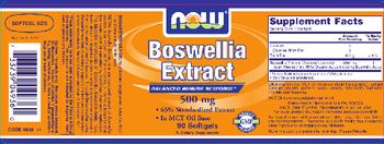 NOW Boswellia Extract 500 mg - supplement