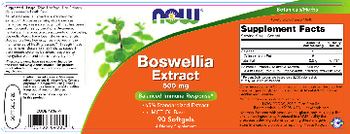 NOW Boswellia Extract 500 mg - supplement