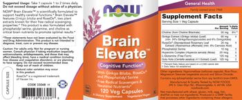 NOW Brain Elevate - supplement