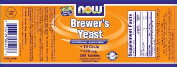 NOW Brewer's Yeast - supplement
