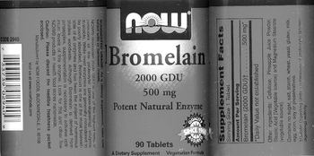 NOW Bromelain 2000 GDU 500 mg - supplement