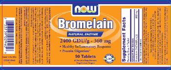 NOW Bromelain 2400 GDU/g - 360 mg - supplement