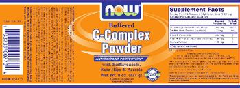 NOW Buffered C-Complex Powder - supplement