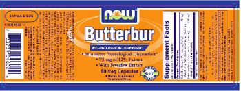 NOW Butterbur - supplement