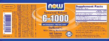 NOW C-1000 Buffered C With 250 mg Bioflavonoids - supplement